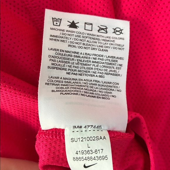 Nike Size L Dri-Fit 2-Tone Racerback Tanktop - Pink - Picture 6 of 6